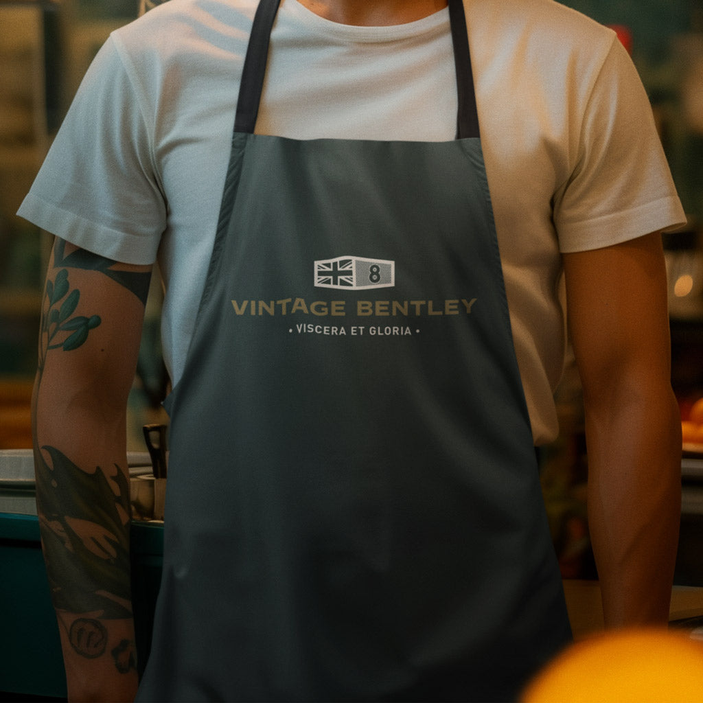 Vintage Bentley Logo Apron - Dark Green